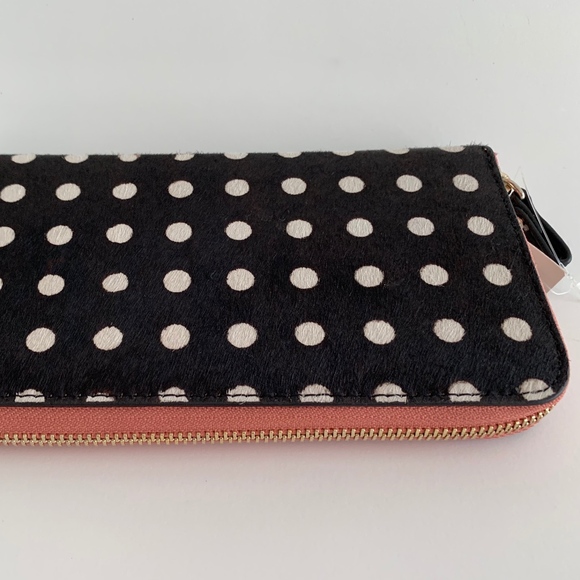 Miss Albright Handbags - Miss Albright Polka Dot Leather Wallet (NEW)